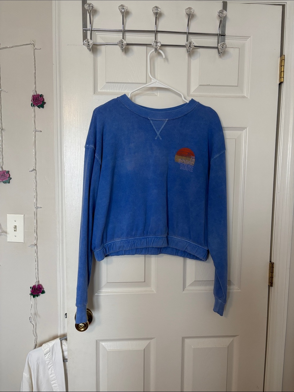 Billabong Blue Sweatshirt with Sunset Graphic